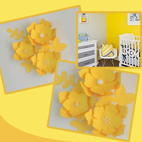 handmade yellow easy made diy paper flowers leaves set for nursery wall deco baby shower girls room backdrop video tutorials
handmade yellow easy made diy paper flowers leaves set for nursery wall deco baby shower girls room backdrop video tutorials
