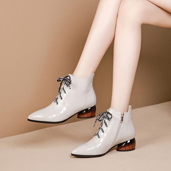 boots mljuese 2021 women ankle cow leather pointed toe winter short plush lace up checkered round heels size 34-42, Black
boots mljuese 2021 women ankle cow leather pointed toe winter short plush lace up checkered round heels size 34-42, Black