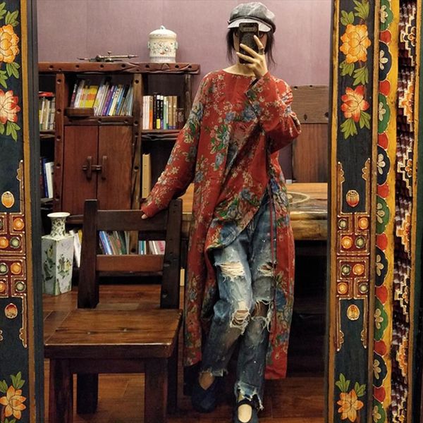 vintage 2020 spring print dress straight regular full sleeve mid calf o neck retro cotton national style women dress, Black;gray
vintage 2020 spring print dress straight regular full sleeve mid calf o neck retro cotton national style women dress, Black;gray