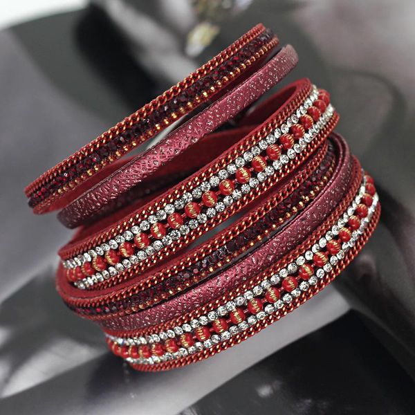 tennis women jewelry bracelet female multilayer chain windings leather bracelets bangles girls christmas gift accessories, Golden;silver
tennis women jewelry bracelet female multilayer chain windings leather bracelets bangles girls christmas gift accessories, Golden;silver
