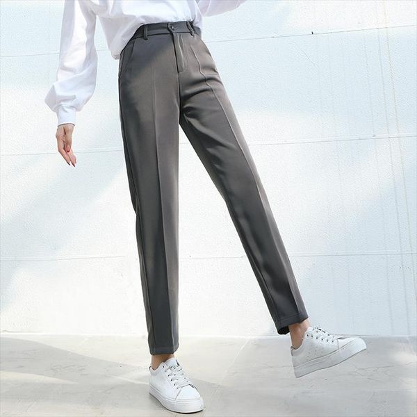 women suit pants 2020 spring summer fashion female casual elastic waist formal harem pant straight trousers office lady pantalon, Black;white
women suit pants 2020 spring summer fashion female casual elastic waist formal harem pant straight trousers office lady pantalon, Black;white
