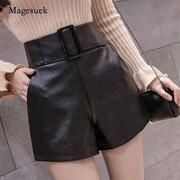 2020 autumn high waist korean pu faux leather shorts women wide leg short ladies plus size black belted short femme 7774 50, White;black
2020 autumn high waist korean pu faux leather shorts women wide leg short ladies plus size black belted short femme 7774 50, White;black