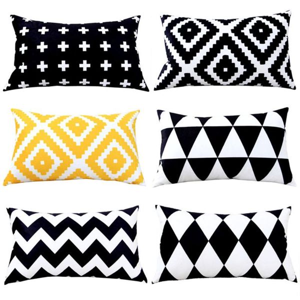 cushion/decorative pillow rectangle decorative case nordic style throw cover black white cushion geometric cushions home decor
cushion/decorative pillow rectangle decorative case nordic style throw cover black white cushion geometric cushions home decor