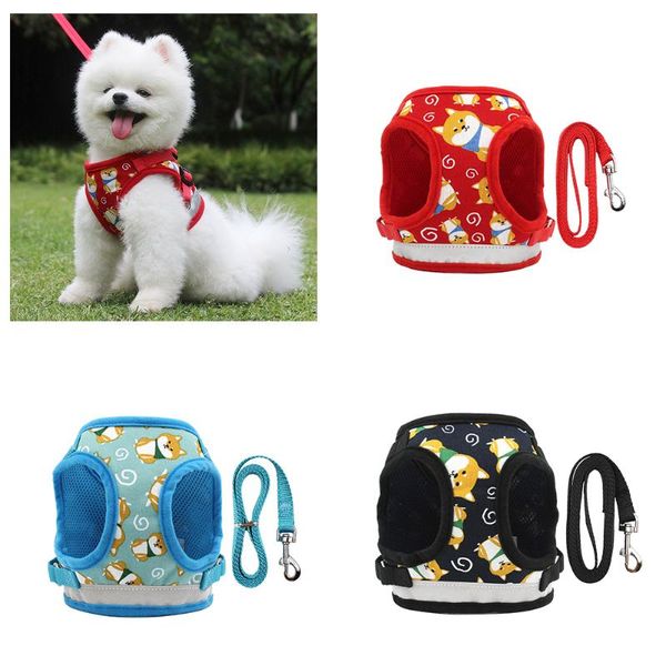 reflective safety pet dog harness and leash set for small medium dogs cat harnesses vest pet leash cartoon dog vest harness
reflective safety pet dog harness and leash set for small medium dogs cat harnesses vest pet leash cartoon dog vest harness