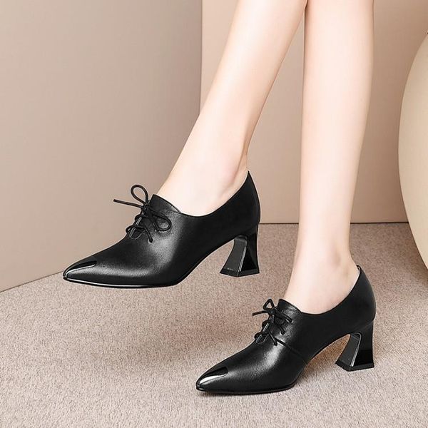 dress shoes mljuese 2021 women pumps autumn spring cow leather pointed toe metal decoration lace up high heels lady size 42 party, Black
dress shoes mljuese 2021 women pumps autumn spring cow leather pointed toe metal decoration lace up high heels lady size 42 party, Black