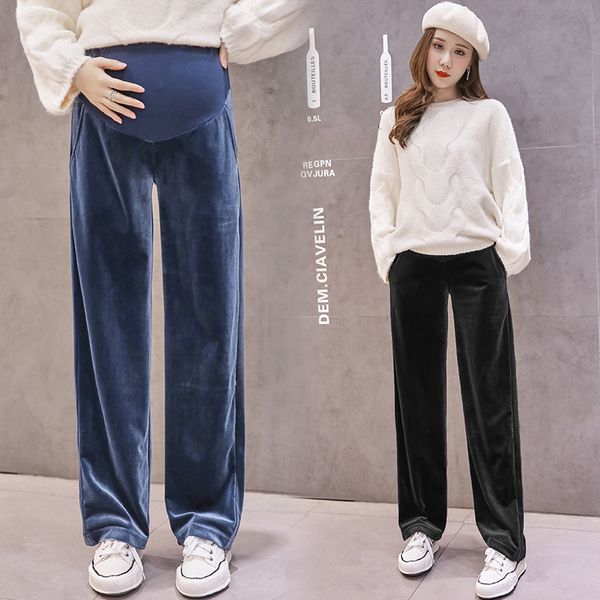 728# autumn pleuche maternity full long pants high waist adjustable belly pants clothes for pregnant women pregnancy trousers lj201119, White
728# autumn pleuche maternity full long pants high waist adjustable belly pants clothes for pregnant women pregnancy trousers lj201119, White