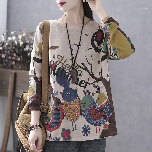 johnature autumn winter o-neck floral print bottoming pullover leisure knitted sweater 2019 new retro all-match women sweater1, White;black
johnature autumn winter o-neck floral print bottoming pullover leisure knitted sweater 2019 new retro all-match women sweater1, White;black