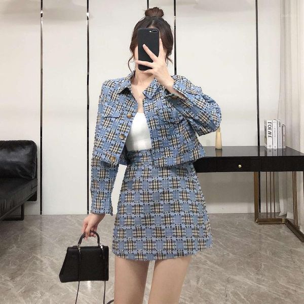 casual fashion playful autumn suit plaid jacket + high waist slimming a- line skirt skirt two-piece women's1, White
casual fashion playful autumn suit plaid jacket + high waist slimming a- line skirt skirt two-piece women's1, White