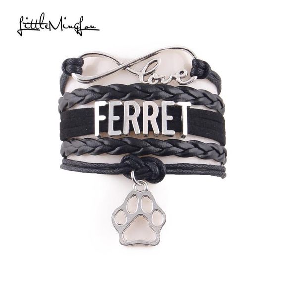 charm bracelets little minglou infinity love ferret bracelet pet dog leather wrap men & bangles for women jewelry, Golden;silver
charm bracelets little minglou infinity love ferret bracelet pet dog leather wrap men & bangles for women jewelry, Golden;silver
