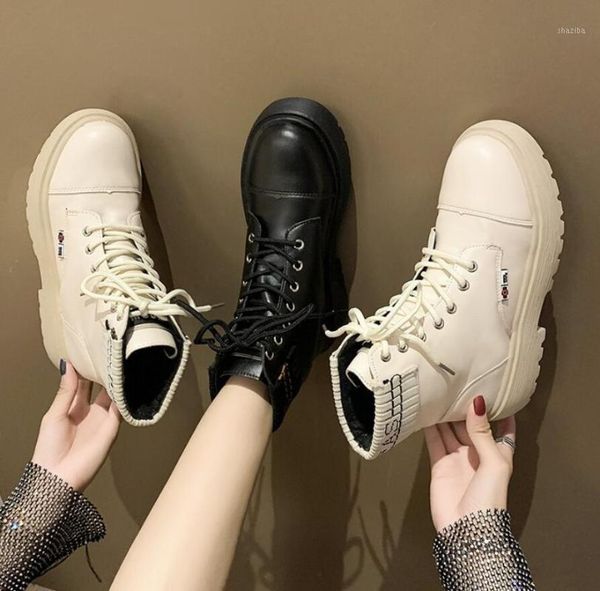 boots women platform female 2021 fashion leather booties lace up autumn winter shoes non-slip girl boots1, Black
boots women platform female 2021 fashion leather booties lace up autumn winter shoes non-slip girl boots1, Black