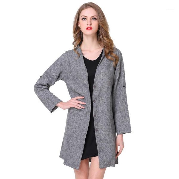 plus size casual women v-neck long trench coat autumn office lady single breasted gray coats1, Tan;black
plus size casual women v-neck long trench coat autumn office lady single breasted gray coats1, Tan;black