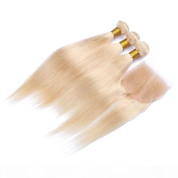 #613 blonde peruvian human hair 3bundles with 4x4 lace closure 4pcs lot platinum blonde weaves with closure mink peruvian straight hair, Black 
#613 blonde peruvian human hair 3bundles with 4x4 lace closure 4pcs lot platinum blonde weaves with closure mink peruvian straight hair, Black