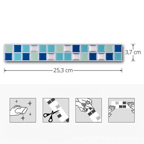 25.3*3.7 cm tiles wall sticker printed covers for kitchen bathroom wallpaper waterproof wallpape
25.3*3.7 cm tiles wall sticker printed covers for kitchen bathroom wallpaper waterproof wallpape
