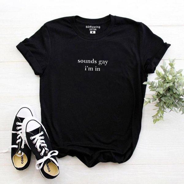 new harajuku sounds gay im in lgbt women tshirt cotton casual funny t shirt lady yong girl higher quality tee, White
new harajuku sounds gay im in lgbt women tshirt cotton casual funny t shirt lady yong girl higher quality tee, White