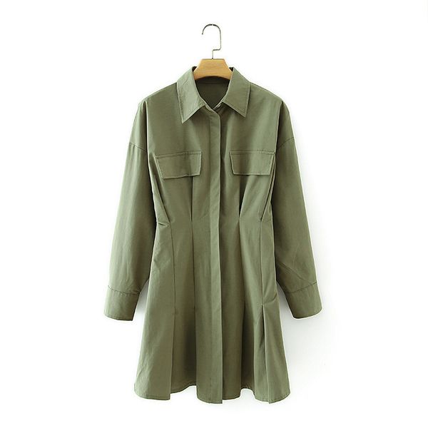 fall 2020 new style street fashion versatile wash cotton shirt dress w075 5, Black;gray
fall 2020 new style street fashion versatile wash cotton shirt dress w075 5, Black;gray