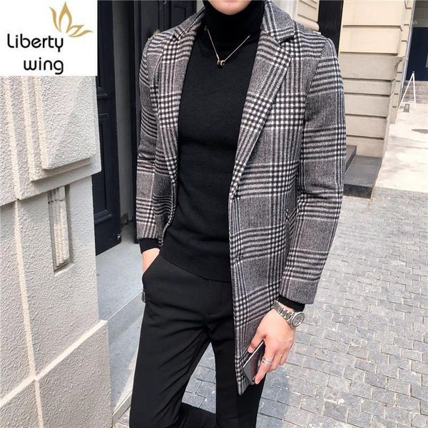 winter men long wool coat classic plaid woolen blends overcoat single breasted office work man slim fit trench coats sobretudo1, Black
winter men long wool coat classic plaid woolen blends overcoat single breasted office work man slim fit trench coats sobretudo1, Black
