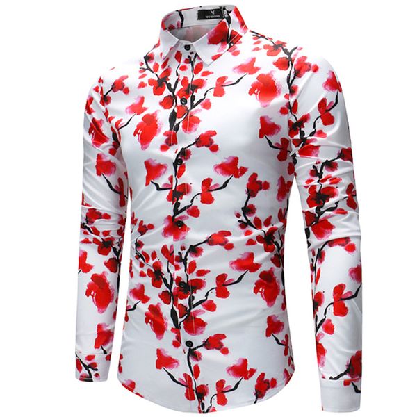 2020 spring new men's flower printed male slim fit long sleeve shirt male beach hawaiian casual party blouses -4xl c1212, White;black
2020 spring new men's flower printed male slim fit long sleeve shirt male beach hawaiian casual party blouses -4xl c1212, White;black
