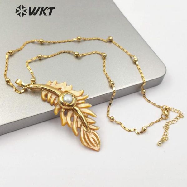 wt-jn106 shell gold electroplated necklace leaf black white yellow feather necklace pretty gift making shell pendant, Silver
wt-jn106 shell gold electroplated necklace leaf black white yellow feather necklace pretty gift making shell pendant, Silver