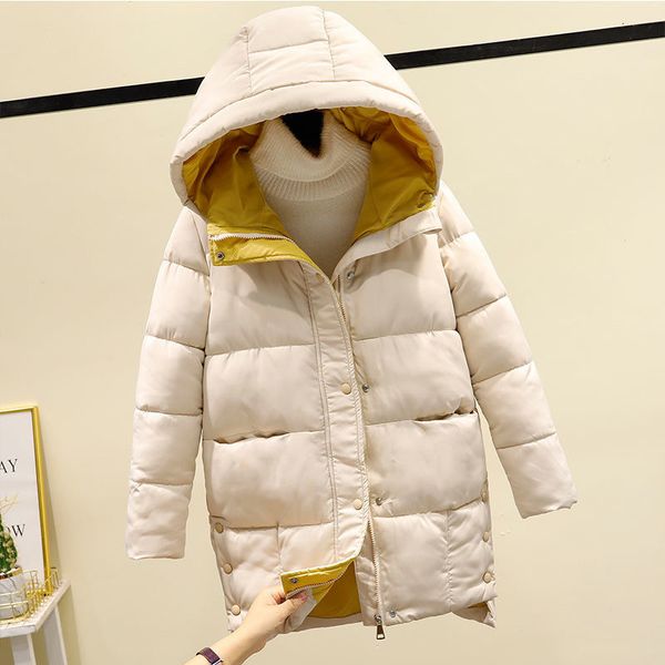 new solid female 2021 hood oversize parkas winter thicken quilted cotton warm jackets long 8mxj, Black
new solid female 2021 hood oversize parkas winter thicken quilted cotton warm jackets long 8mxj, Black