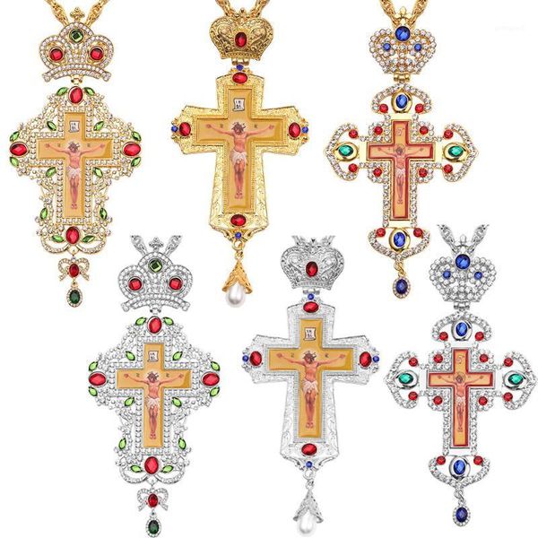 pendant necklaces gold/silver plated cross pendants orthodox church fashion hiphop franco gold chain for men jewelry1
pendant necklaces gold/silver plated cross pendants orthodox church fashion hiphop franco gold chain for men jewelry1