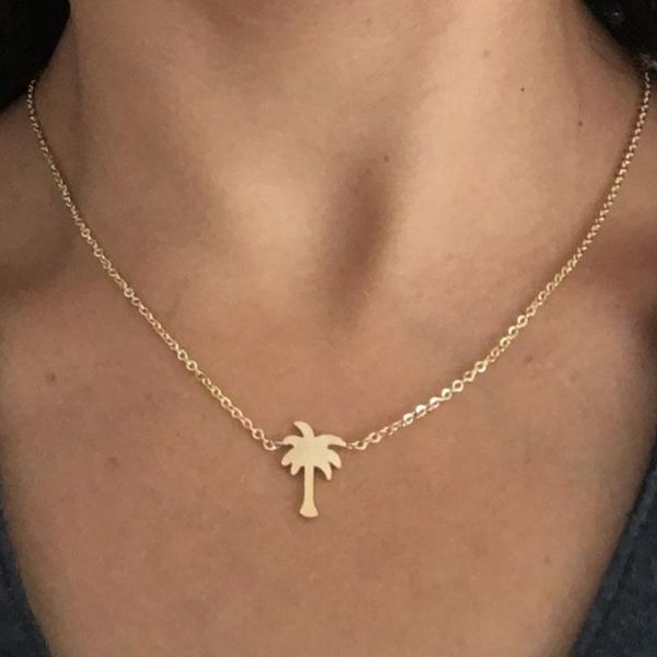 boho choker gold palm tree necklace pendant collier femme stainless steel chain necklace for women island life bff jewelry, Silver
boho choker gold palm tree necklace pendant collier femme stainless steel chain necklace for women island life bff jewelry, Silver