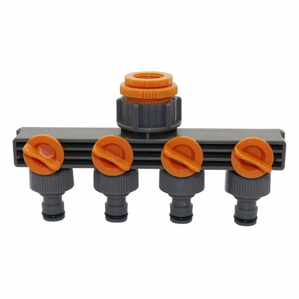 1"to3/4"to1/2" female thread 4 way hose splitters for automatic watering water pipe linker timer garden water irrigation tool
1"to3/4"to1/2" female thread 4 way hose splitters for automatic watering water pipe linker timer garden water irrigation tool