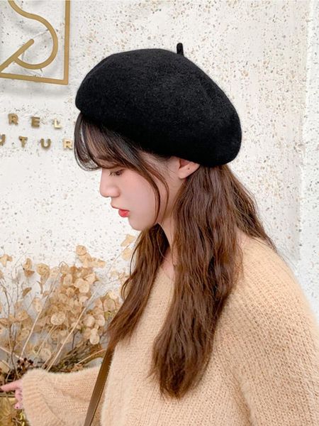 beanie/skull caps little hat autumn and winter children wool beret women retro korean version of the japanese tie a hundred bud, Blue;gray
beanie/skull caps little hat autumn and winter children wool beret women retro korean version of the japanese tie a hundred bud, Blue;gray