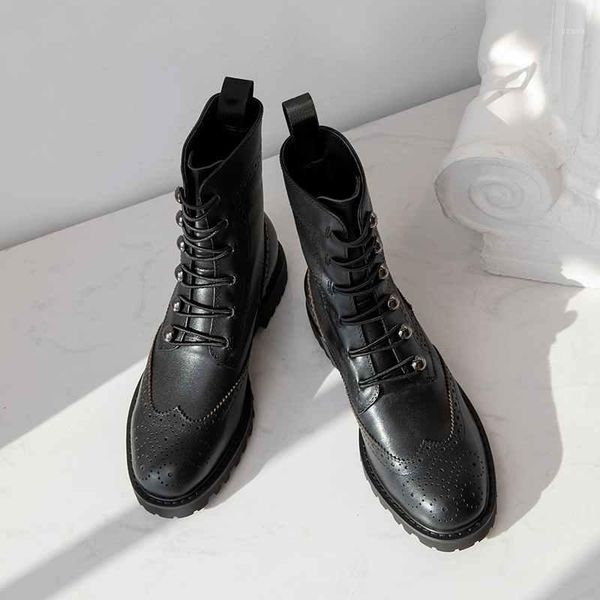 boots lenkisen genuine leather brogue carved metal decorations round toe campus young winter keep warm women mid-calf l391, Black
boots lenkisen genuine leather brogue carved metal decorations round toe campus young winter keep warm women mid-calf l391, Black