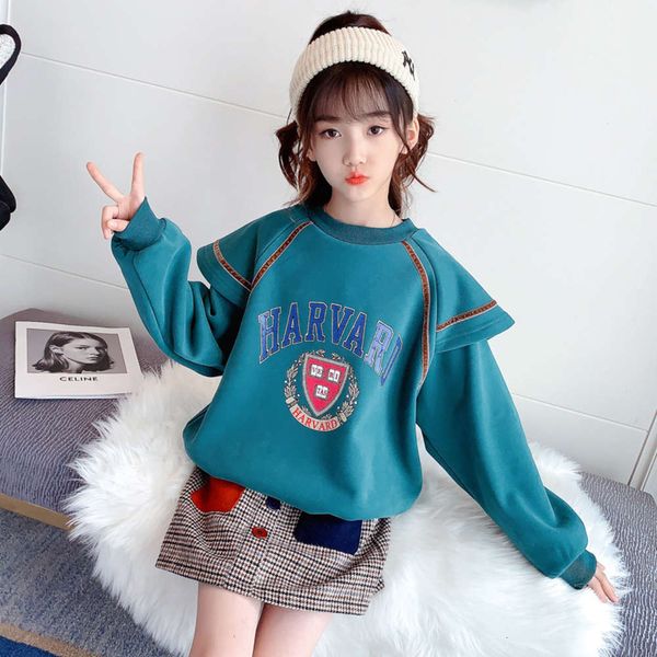 plush and thickened sweater wear middle school children's fashion foreign sle 2020 winter new korean girl's bottom coat, Black
plush and thickened sweater wear middle school children's fashion foreign sle 2020 winter new korean girl's bottom coat, Black