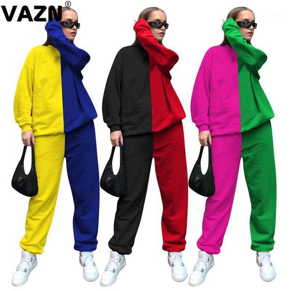 vazn 2020 autumn lady peatchwork 2-piece long set full sleeve o-neck pulloverlong pants set loose casual chic sets1, Gray
vazn 2020 autumn lady peatchwork 2-piece long set full sleeve o-neck pulloverlong pants set loose casual chic sets1, Gray