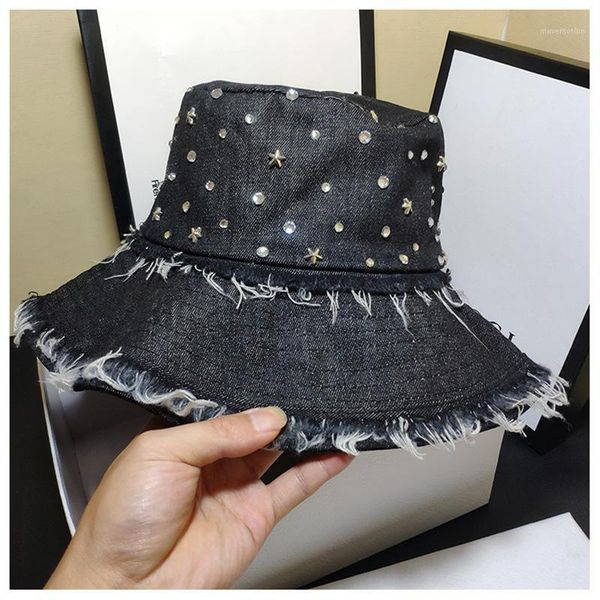vintage burr denim hat outdoor big brim sunbonnet fisherman hat female crystal casual all-match bucket1, Blue;gray
vintage burr denim hat outdoor big brim sunbonnet fisherman hat female crystal casual all-match bucket1, Blue;gray