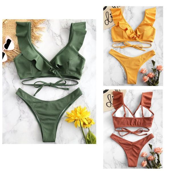 push up 2020 bikini set women ruffle biquini swimwear low waist brazilian ribbed swimsuit bather beach maillot de bain1, White;black
push up 2020 bikini set women ruffle biquini swimwear low waist brazilian ribbed swimsuit bather beach maillot de bain1, White;black