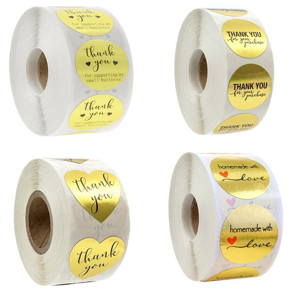 500pcs 1inch thank you for your purchase adhesive stickers handmade love label envelope gift box business decor
500pcs 1inch thank you for your purchase adhesive stickers handmade love label envelope gift box business decor