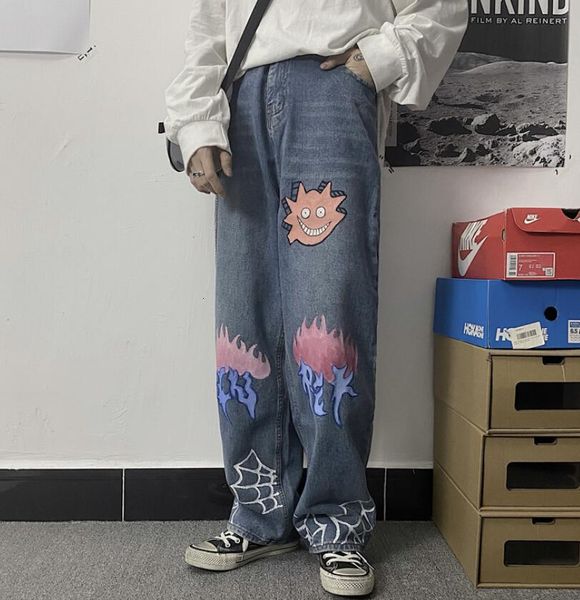 2021 harajuku streetwear brem pants straight p2160 women's fashions with funny upper waistline doodle jeans v34w, Black;white
2021 harajuku streetwear brem pants straight p2160 women's fashions with funny upper waistline doodle jeans v34w, Black;white