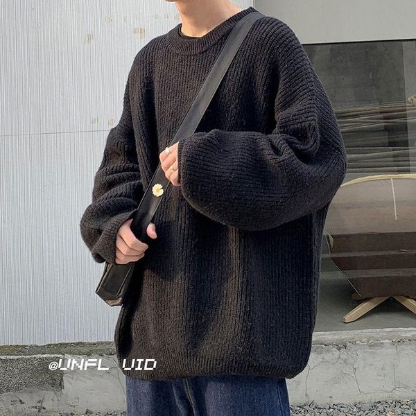 korean oversize sweater men's warm fashion casual knitted pullover men loose autumn winter o-neck sweater mens clothes -2xl, White;black
korean oversize sweater men's warm fashion casual knitted pullover men loose autumn winter o-neck sweater mens clothes -2xl, White;black