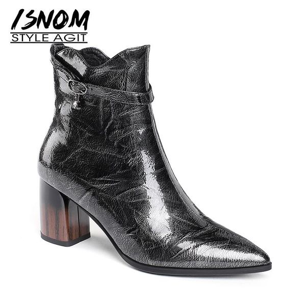 boots isnom emboss print women ankle booties pointed toe shoes female high heels ladies party buckle winter 2021, Black
boots isnom emboss print women ankle booties pointed toe shoes female high heels ladies party buckle winter 2021, Black