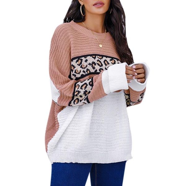 women's sweaters vicabo casual long sleeve leopard print women sweater round neck color block jumper knitted pullover loose, White;black
women's sweaters vicabo casual long sleeve leopard print women sweater round neck color block jumper knitted pullover loose, White;black