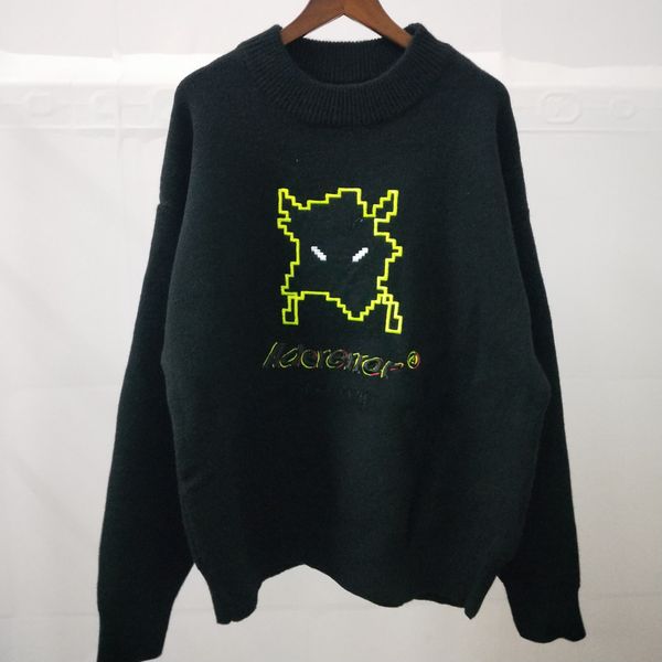 1109 2020 autumn brand same style long sleeve blue black crew neck kint sweater women clothes qixuann, White;black
1109 2020 autumn brand same style long sleeve blue black crew neck kint sweater women clothes qixuann, White;black