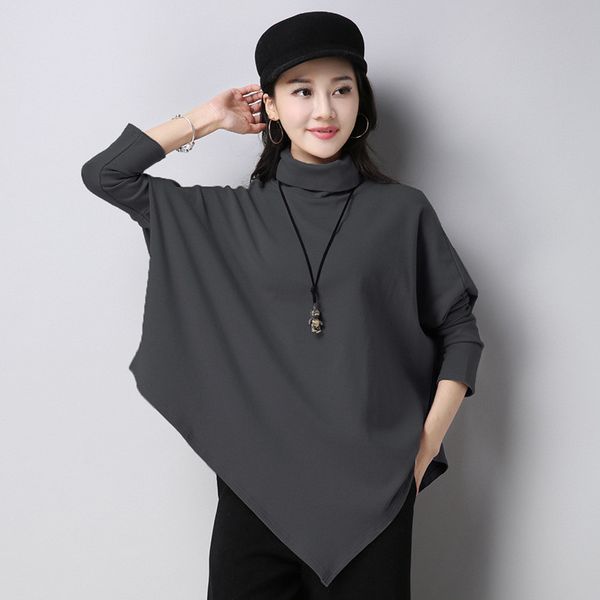 2021 new high-fashion turtleneck female t from women winter thickening asymmetrical batwing casual t-shirts wxf692 wpwo, White
2021 new high-fashion turtleneck female t from women winter thickening asymmetrical batwing casual t-shirts wxf692 wpwo, White