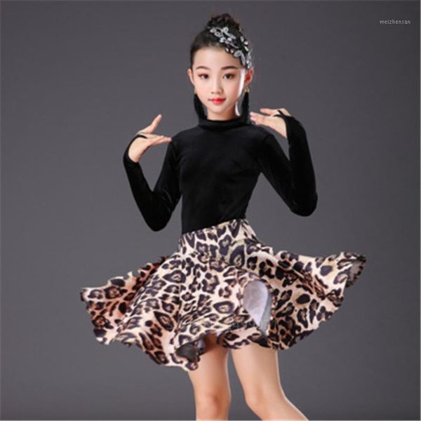 leopard print girls latin dance fringe dress long sleeve kids evening ballroom competition stage performance +skirt set1, Black;red
leopard print girls latin dance fringe dress long sleeve kids evening ballroom competition stage performance +skirt set1, Black;red