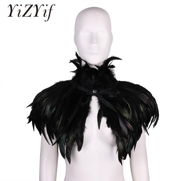 gothic victorian natural feather cape shawl stole poncho with choker collar for halloween costume party feather choker collar, Blue;gray
gothic victorian natural feather cape shawl stole poncho with choker collar for halloween costume party feather choker collar, Blue;gray
