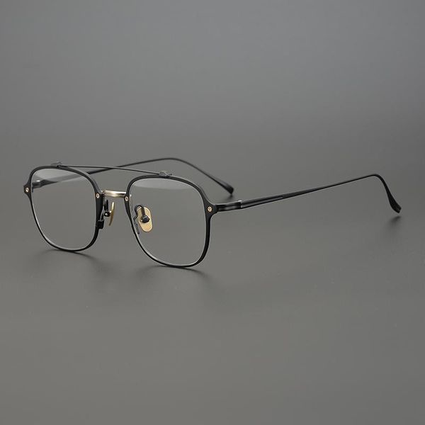 Pure Titanium Square Glasses Frame Men Vintage Prescription Myopia Optical Eyeglasses Frame Women Pilot Eyewear, Black
Pure Titanium Square Glasses Frame Men Vintage Prescription Myopia Optical Eyeglasses Frame Women Pilot Eyewear, Black