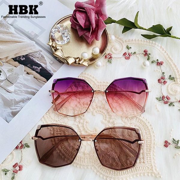 sunglasses hbk fashion rimless female metal brand design irregualr frameless traveling style uv400 gold for men outside, White;black
sunglasses hbk fashion rimless female metal brand design irregualr frameless traveling style uv400 gold for men outside, White;black