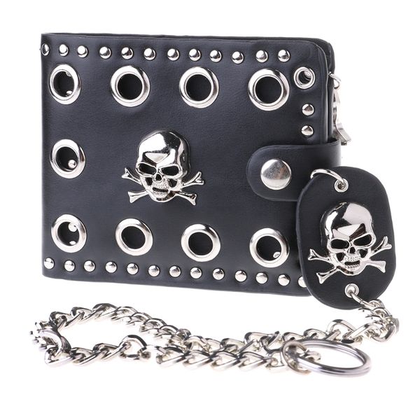 designer wallet leather cool punk gothic western skull clutch purse wallets with chain for men, Red;black
designer wallet leather cool punk gothic western skull clutch purse wallets with chain for men, Red;black