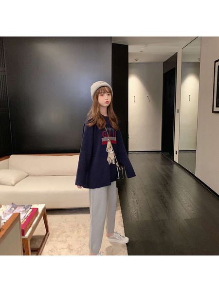 versatile women's loose long sleeve pullover sweater autumn new 2020 lazy top, White;black
versatile women's loose long sleeve pullover sweater autumn new 2020 lazy top, White;black