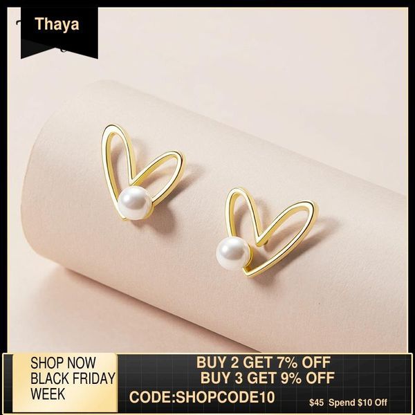 thaya real s925 silver heart shape natural freshwater pearl earrings gold earring stud for women fine fashion jewelry gift, Golden;silver
thaya real s925 silver heart shape natural freshwater pearl earrings gold earring stud for women fine fashion jewelry gift, Golden;silver