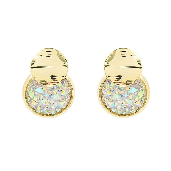 new fashion simple style full of diamond earrings girl heart daily versa luxury earrings silver needle temperament earrings, Golden
new fashion simple style full of diamond earrings girl heart daily versa luxury earrings silver needle temperament earrings, Golden