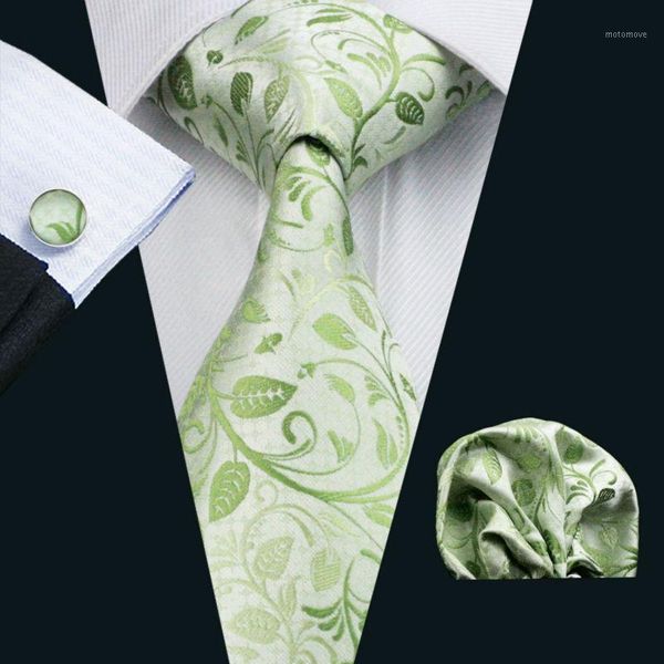 bow ties classic men`s tie green floral jacquard woven 100% silk hanky cufflinks set for wedding business party ls-11621, Black;gray
bow ties classic men`s tie green floral jacquard woven 100% silk hanky cufflinks set for wedding business party ls-11621, Black;gray