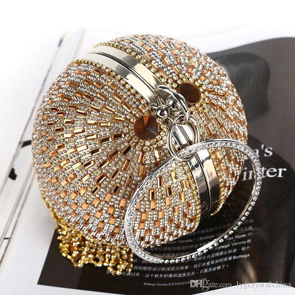 handbags hand-made globular satin clutch color diamond-encrusted handbag for party/wedding/banquet ball bag wallets bridal purse, Black
handbags hand-made globular satin clutch color diamond-encrusted handbag for party/wedding/banquet ball bag wallets bridal purse, Black