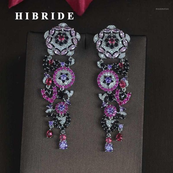 hibride charm multicolor flower shape cubic zircon women bride drop earrings dangle earring pendientes mujer moda e-6841, Silver
hibride charm multicolor flower shape cubic zircon women bride drop earrings dangle earring pendientes mujer moda e-6841, Silver